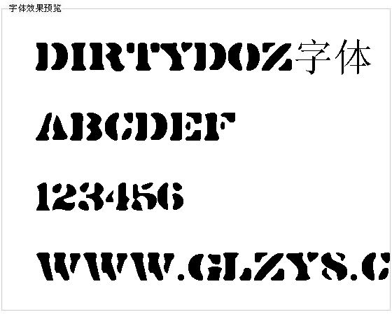 Dirtydoz字体