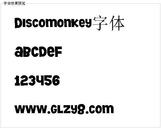 Discomonkey字体