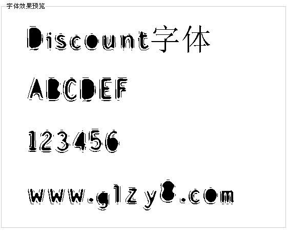 Discount字体