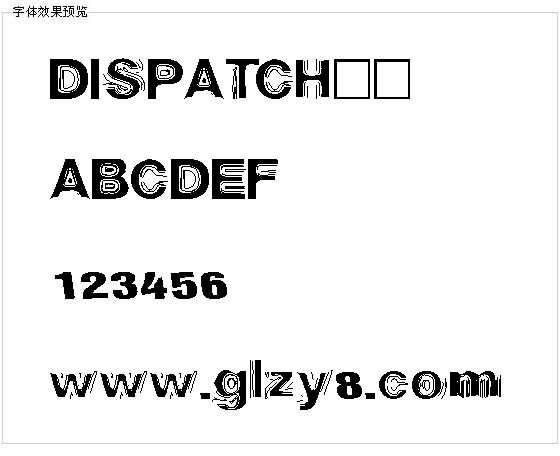 DISPATCH字体