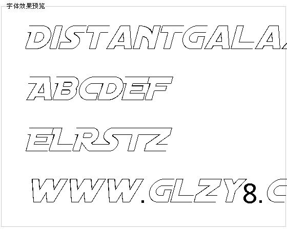 Distantgalaxy字体