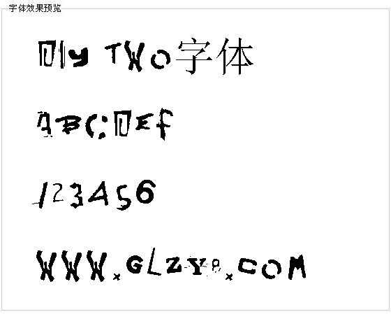 DIY Two字体