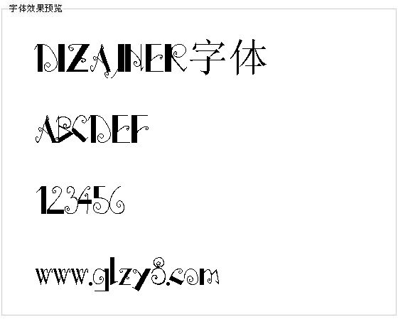 DIZAJNER字体