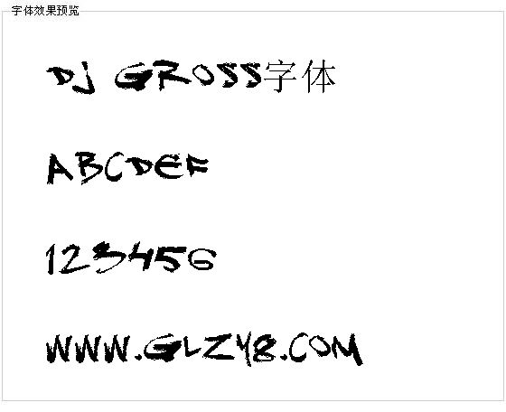 DJ Gross字体