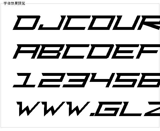 Djcourageous字体