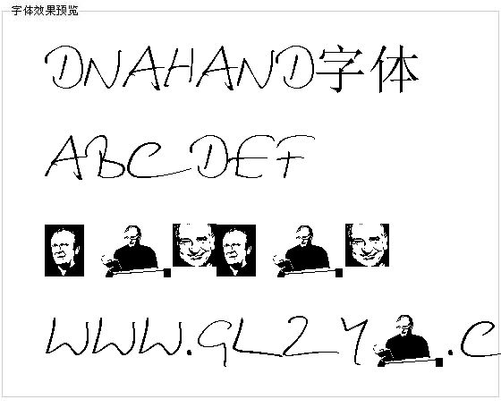 dnahand字体