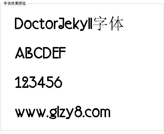 DoctorJekyll字体