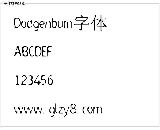 Dodgenburn字体