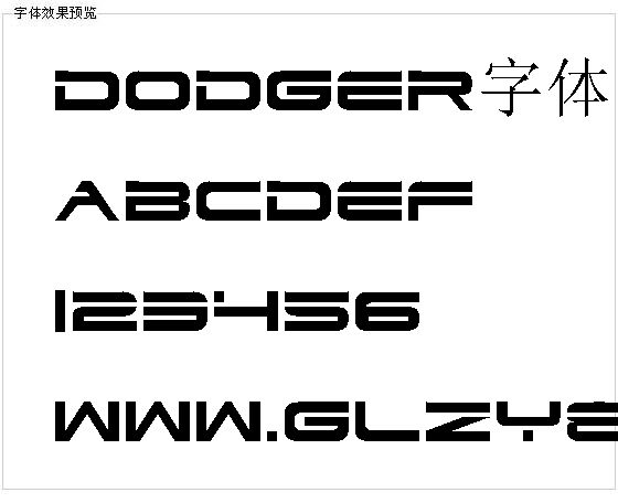 Dodger字体