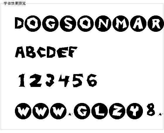 Dogsonmars字体