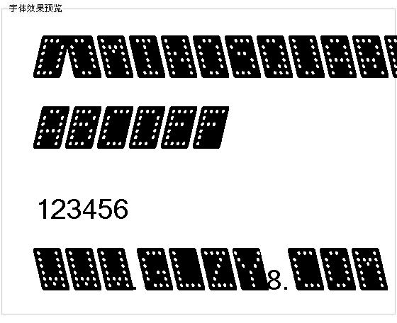 Dominosquares字体