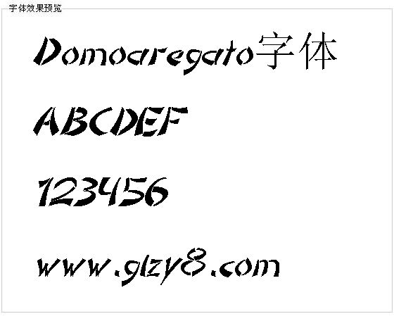 Domoaregato字体