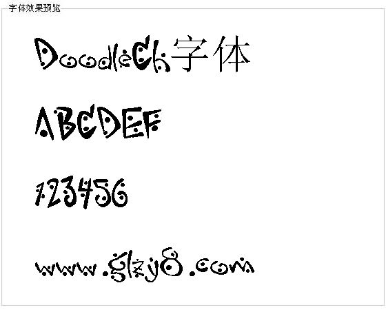 DoodleCh字体