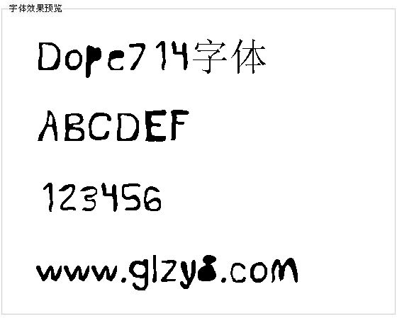 Dope714字体