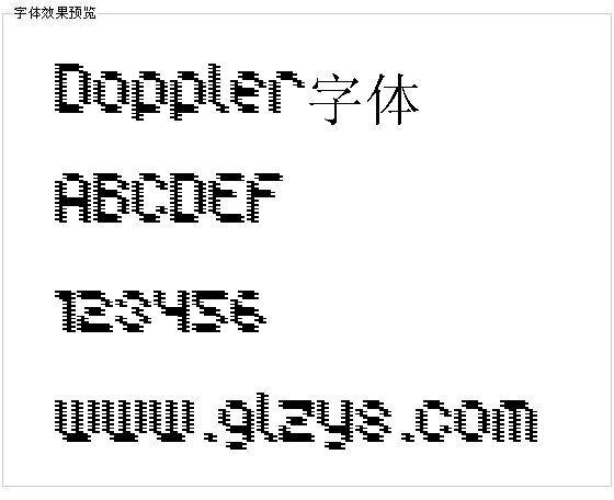 Doppler字体