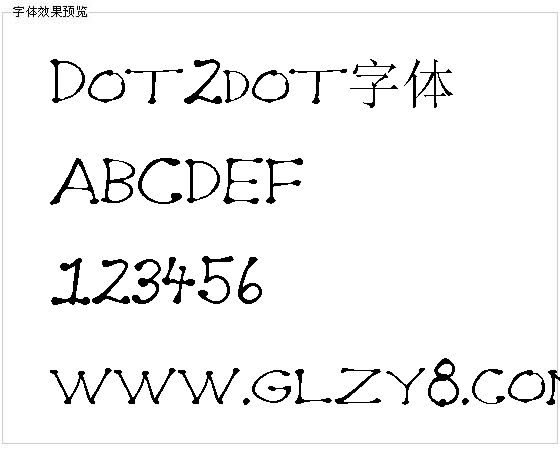 Dot2dot字体