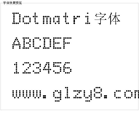 Dotmatri字体