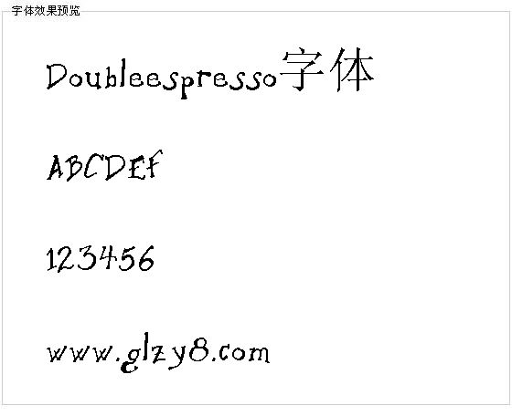 Doubleespresso字体