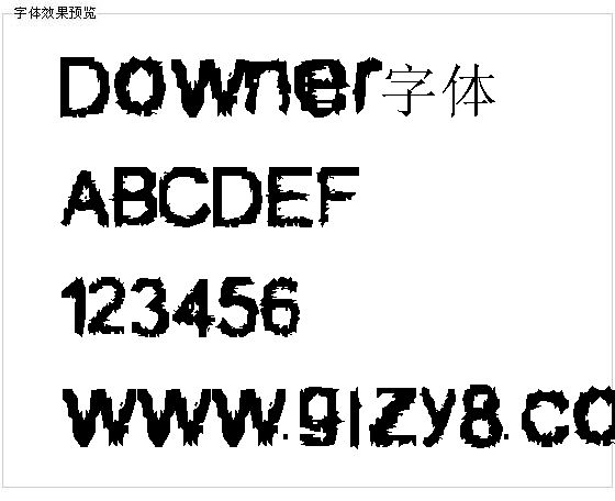 Downer字体