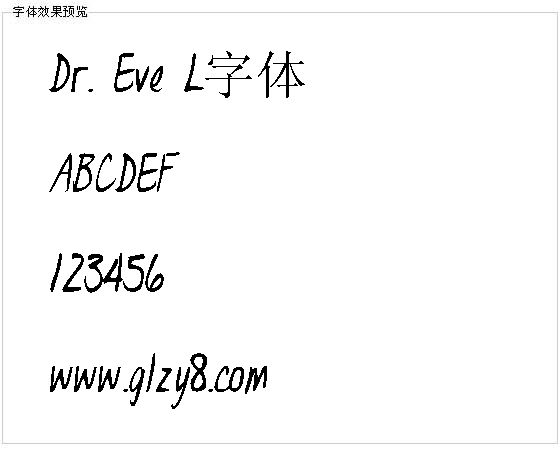 Dr. Eve L字体