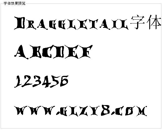 Draggletail字体