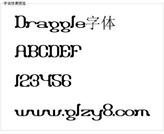 Draggle字体