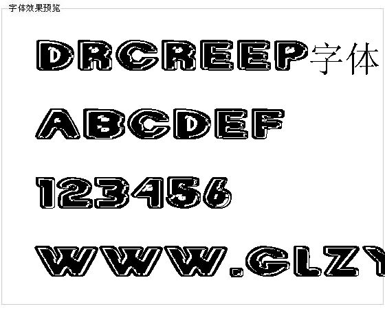 Drcreep字体