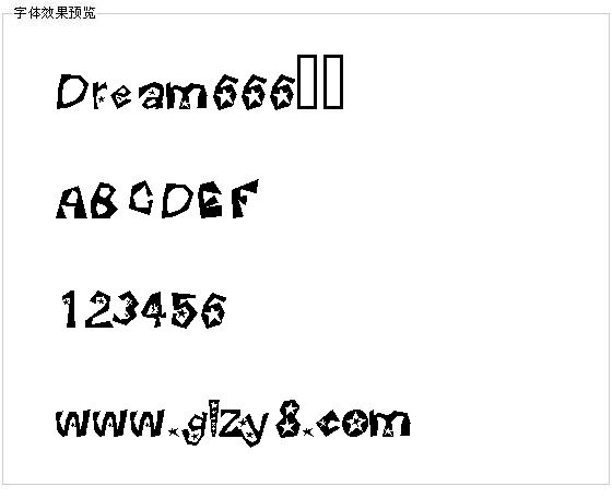 Dream666字体