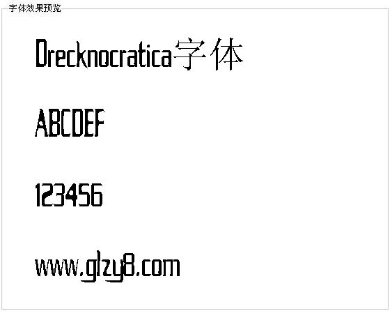 Drecknocratica字体