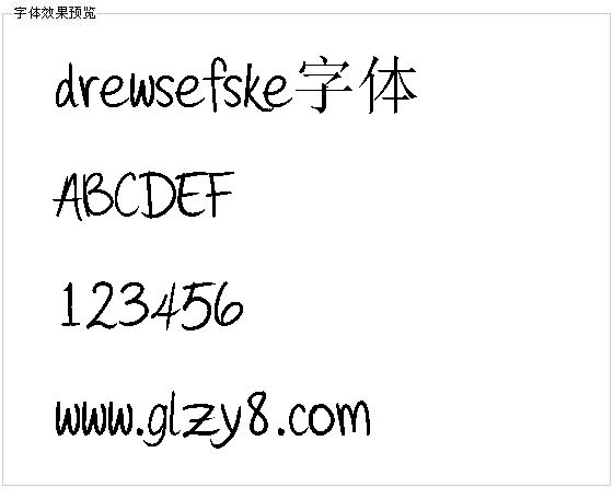 drewsefske字体