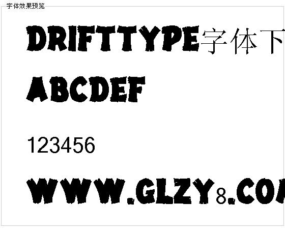 Drifttype字体下载