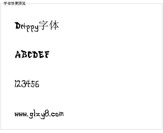 Drippy字体