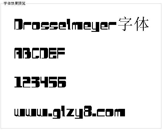 Drosselmeyer字体