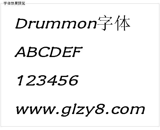 Drummon字体