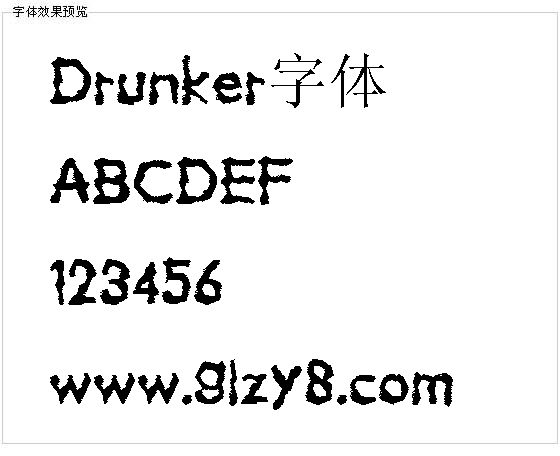 Drunker字体