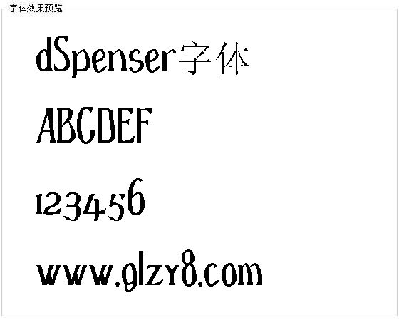 dSpenser字体