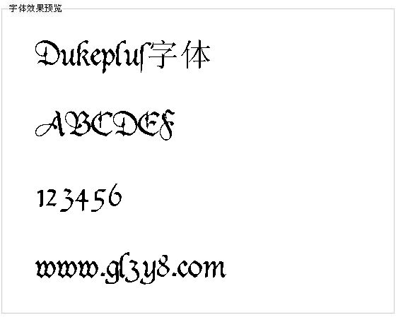 Dukeplus字体