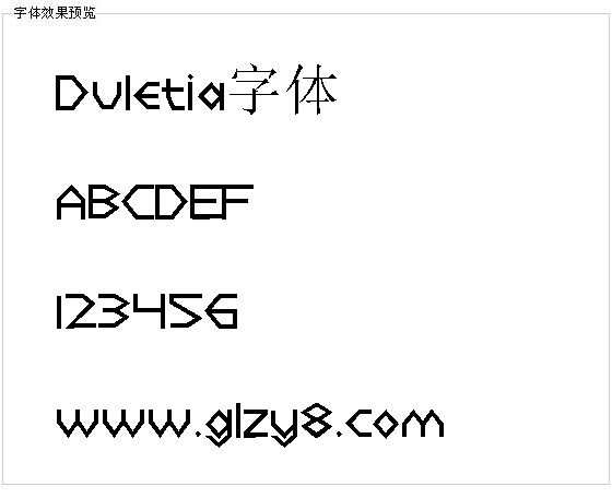 Duletia字体