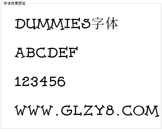 Dummies字体