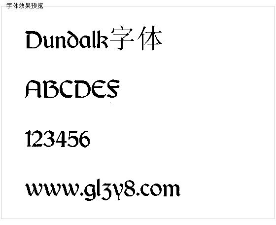 Dundalk字体