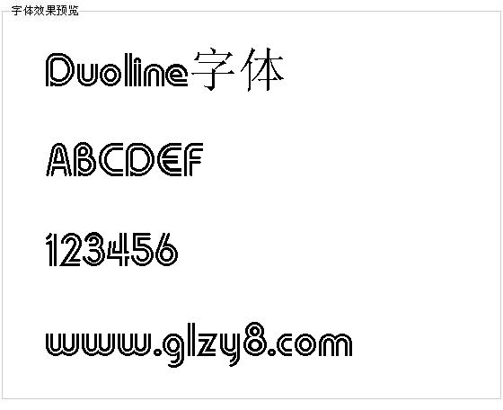 Duoline字体