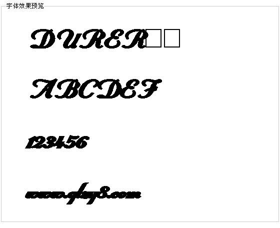 DURER字体