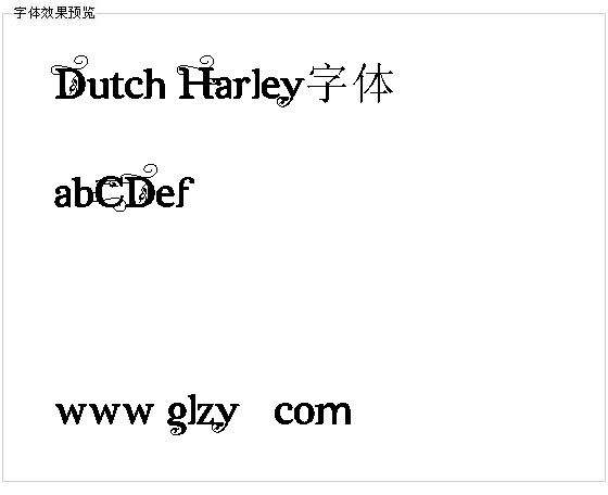 Dutch Harley字体