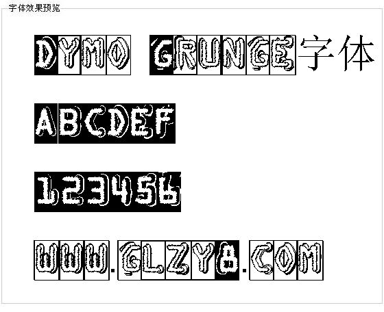 Dymo Grunge字体