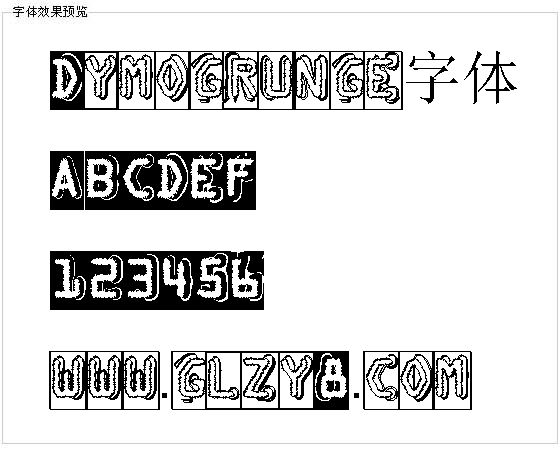 Dymogrunge字体