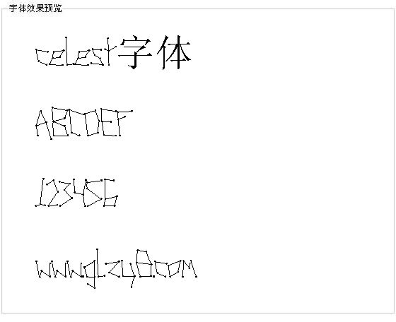 celest字体