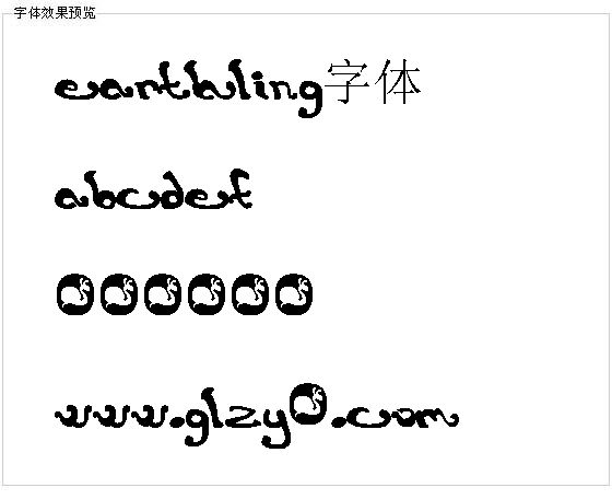 Earthling字体