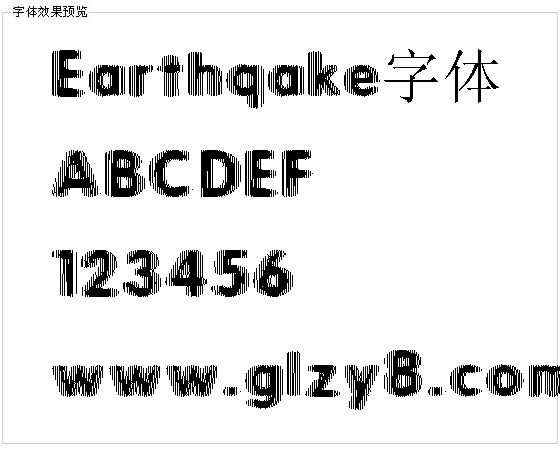 Earthqake字体