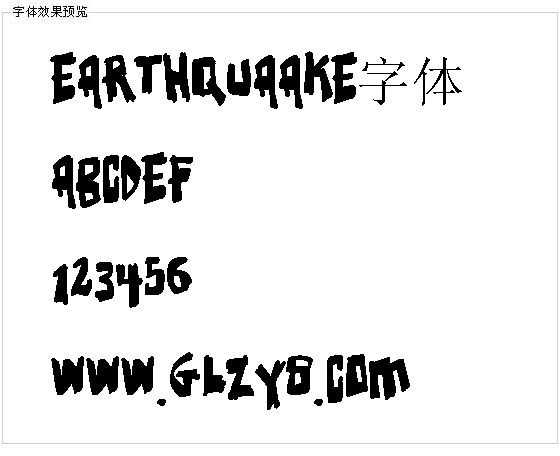 Earthquaake字体