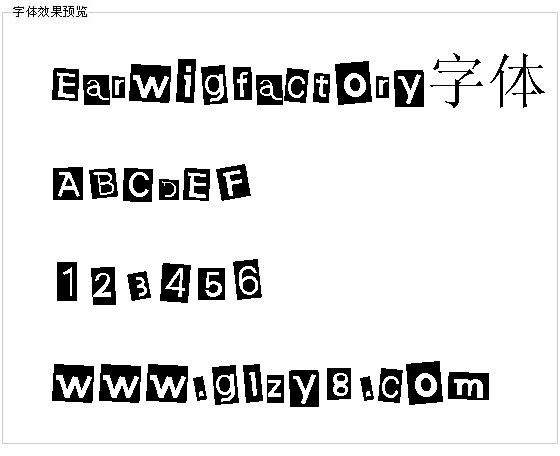 Earwigfactory字体